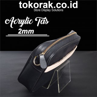 ACRYLIC TAS 2 MM ACRYLIC TEMPAT TAS AKRILIK TEMPAT DOMPET STAND HP
